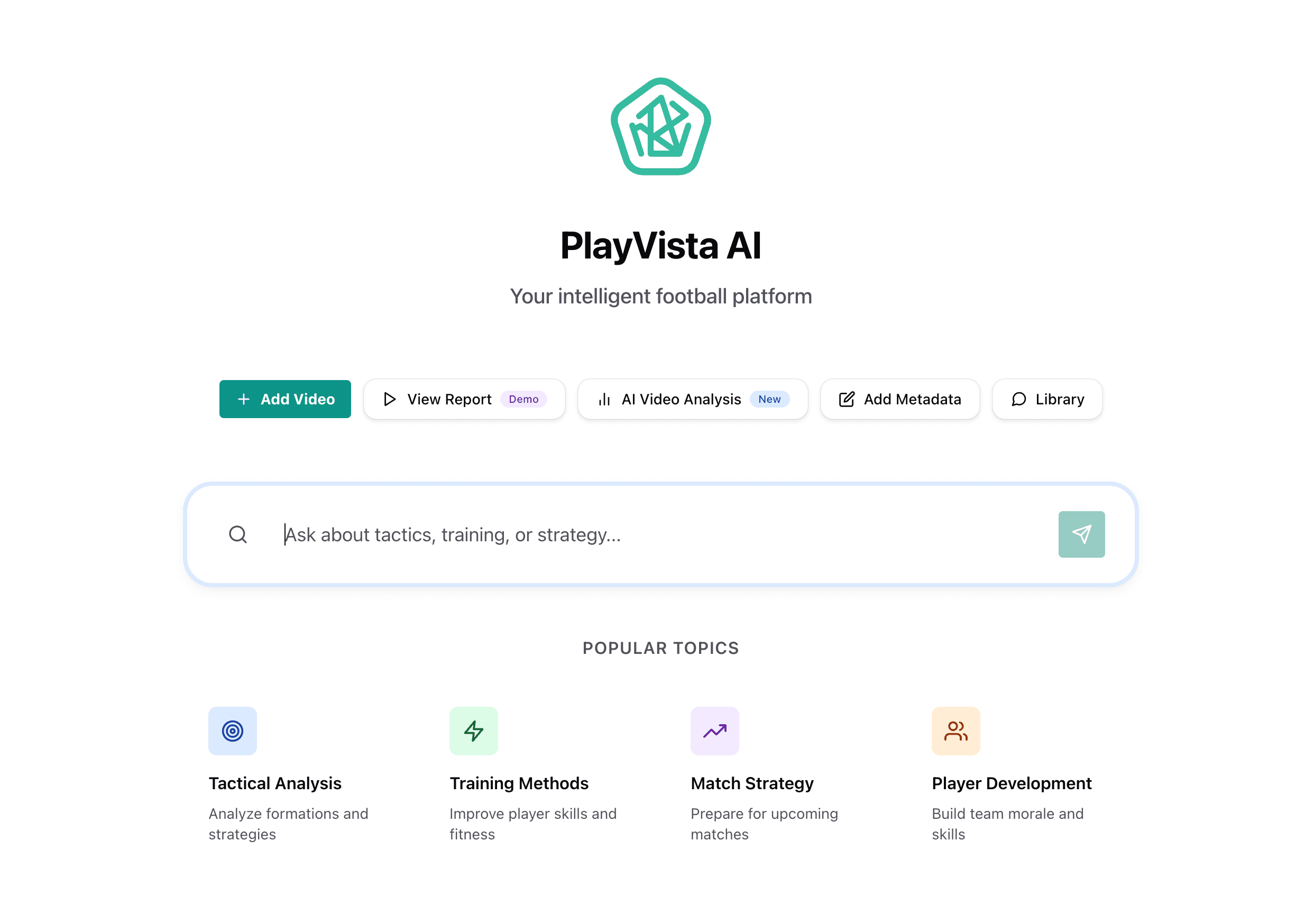 PlayVista home page with user friendly interface